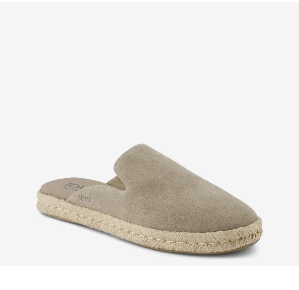 TOMS Santiago Espadrille Mule Women 9 Grey